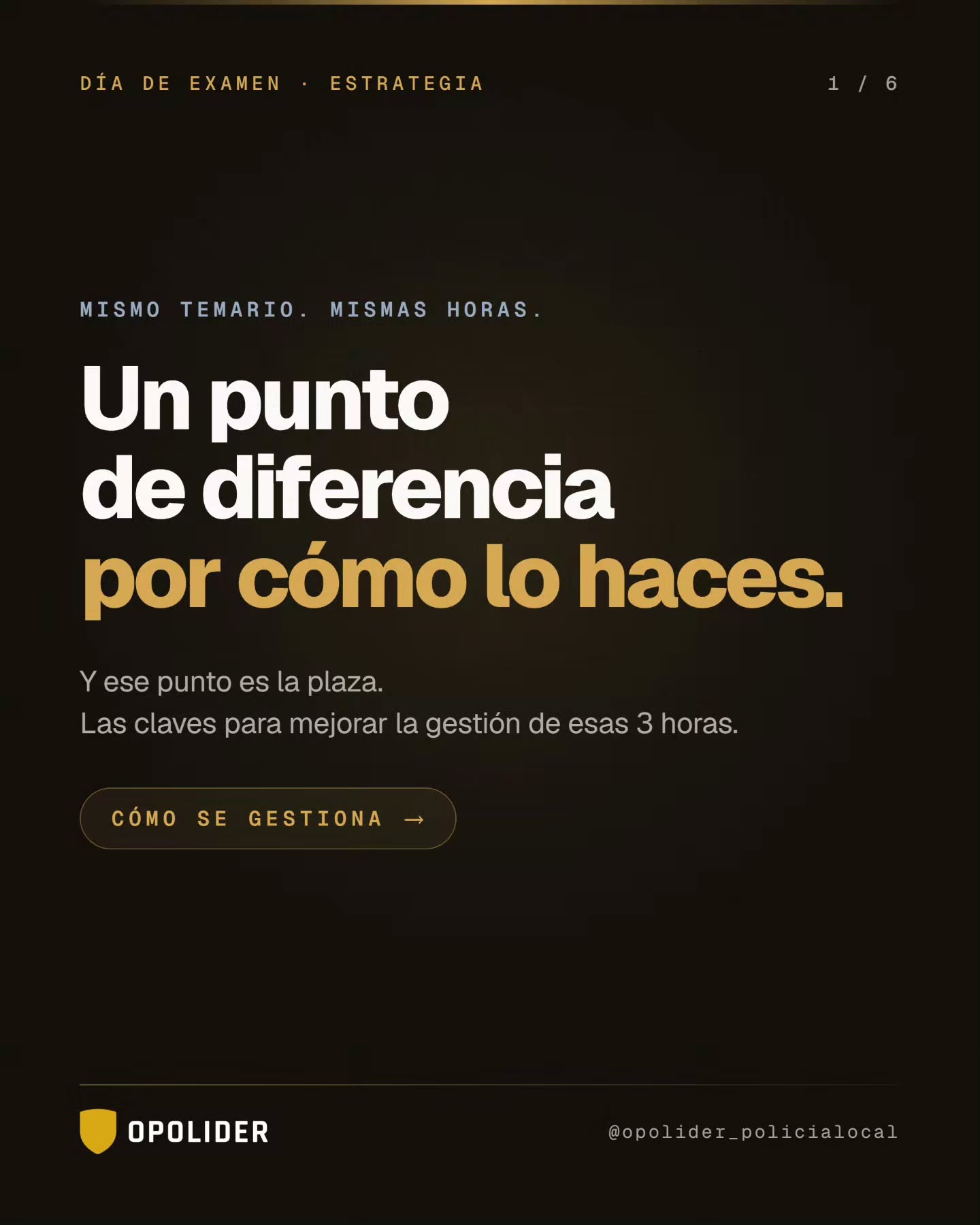 Dos opositores con el mismo temario en su cabeza se sacan un punto de diferencia solo por cómo gestionan las…